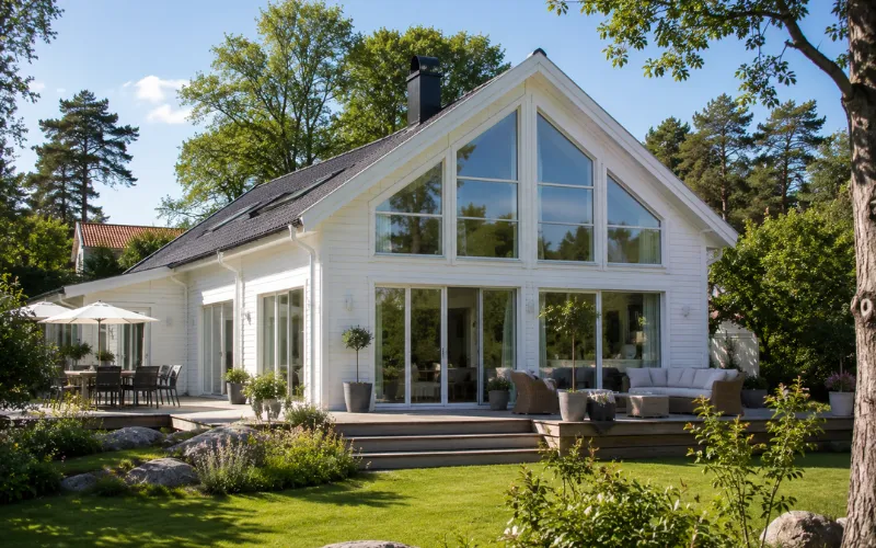 fönsterbyte på svensk villa